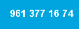 961 377 16 74 961 377 16 74